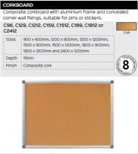 Corkboard Range And Specifications